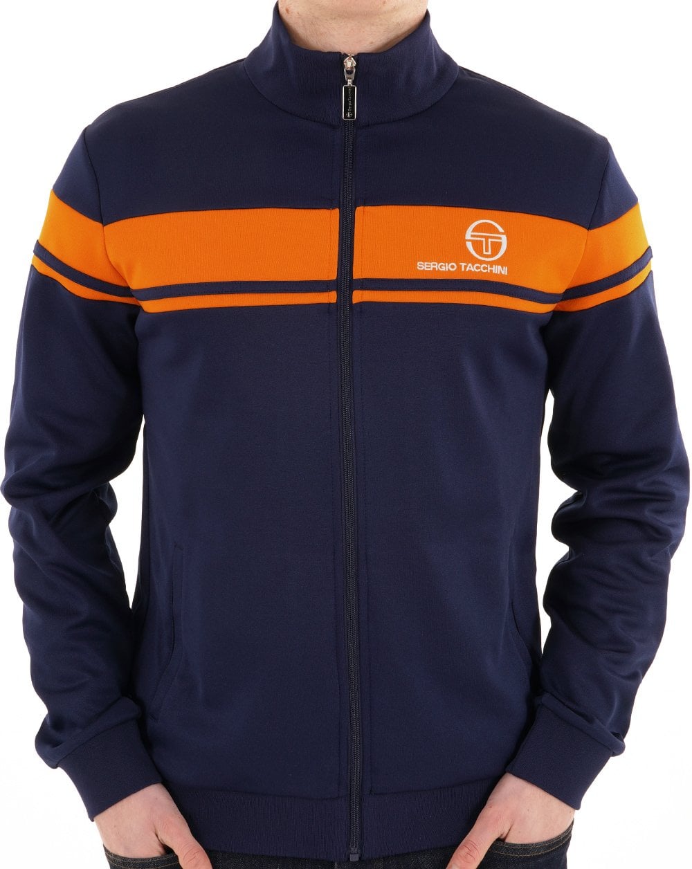 Sergio Tacchini Masters Trainingsjacke Marineblau/Orange