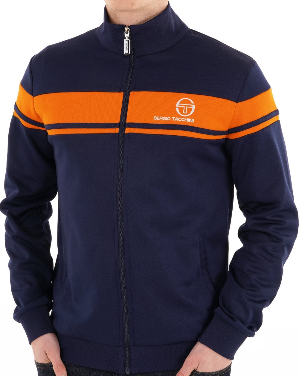 Sergio Tacchini Masters Trainingsjacke Marineblau/Orange