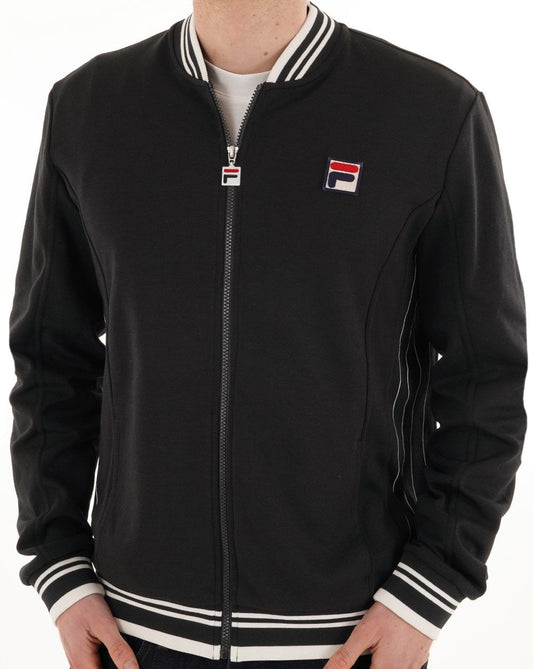 Fila Vintage MK1 Settanta Track Top Schwarz Weiß