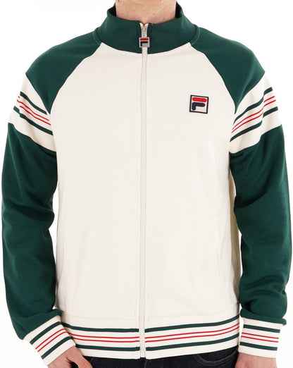 Fila Vintage Advantage Trainingsjacke Gardenia/Grün/Rot