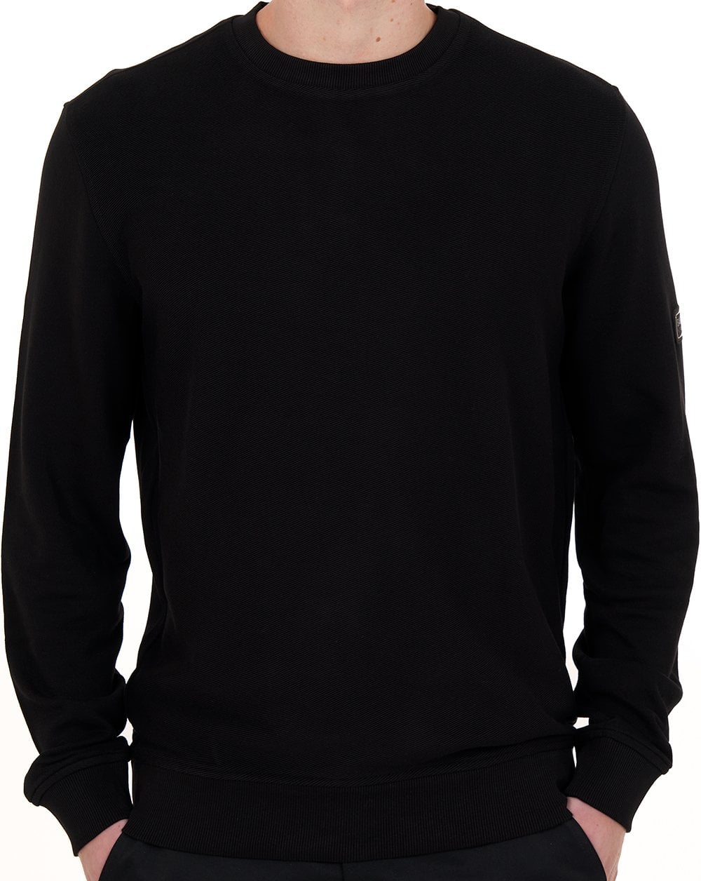 Barbour International Kaspain Crew Sweatshirt Schwarz