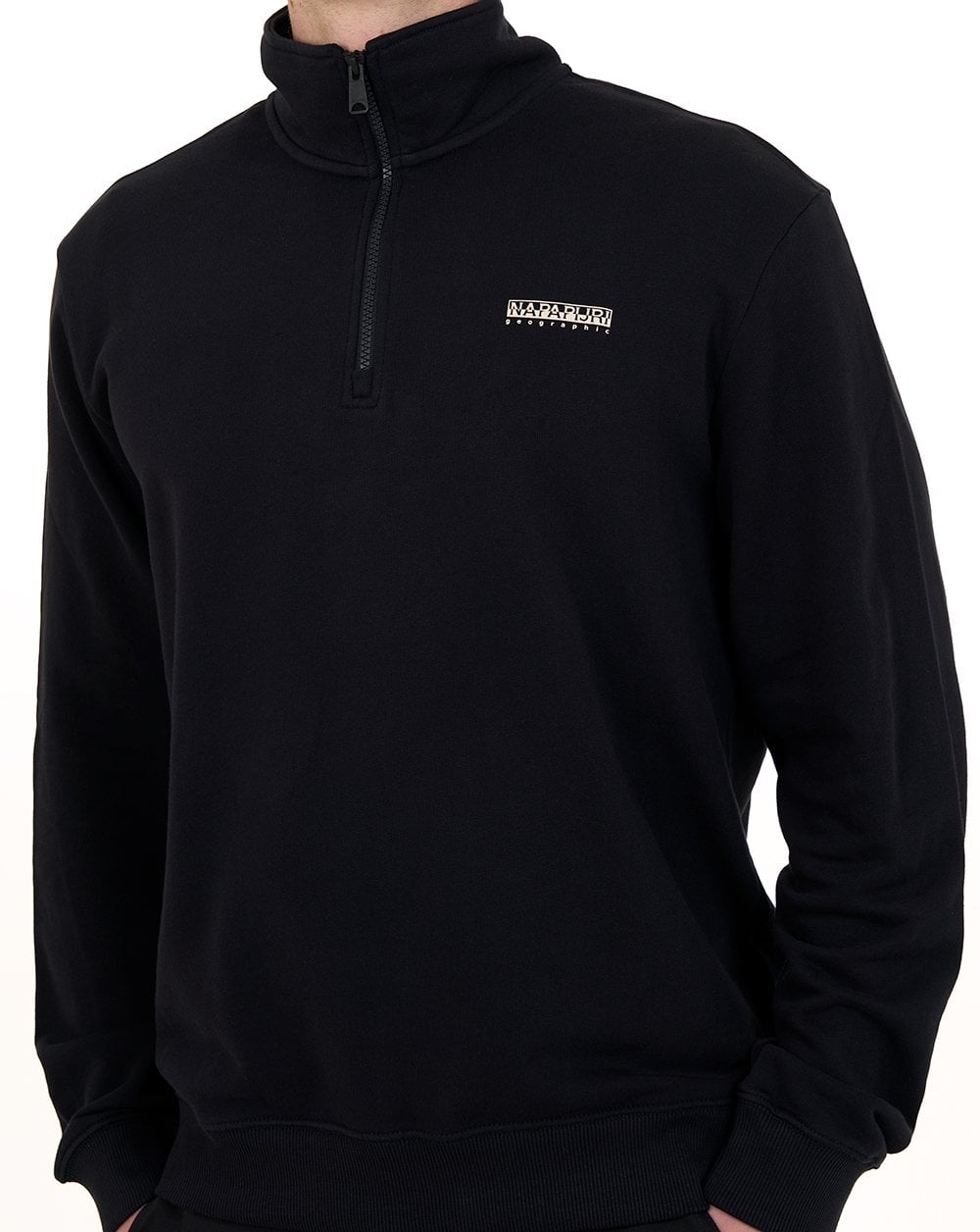 Napapijri Small Box Half Zip Sweatshirt Schwarz