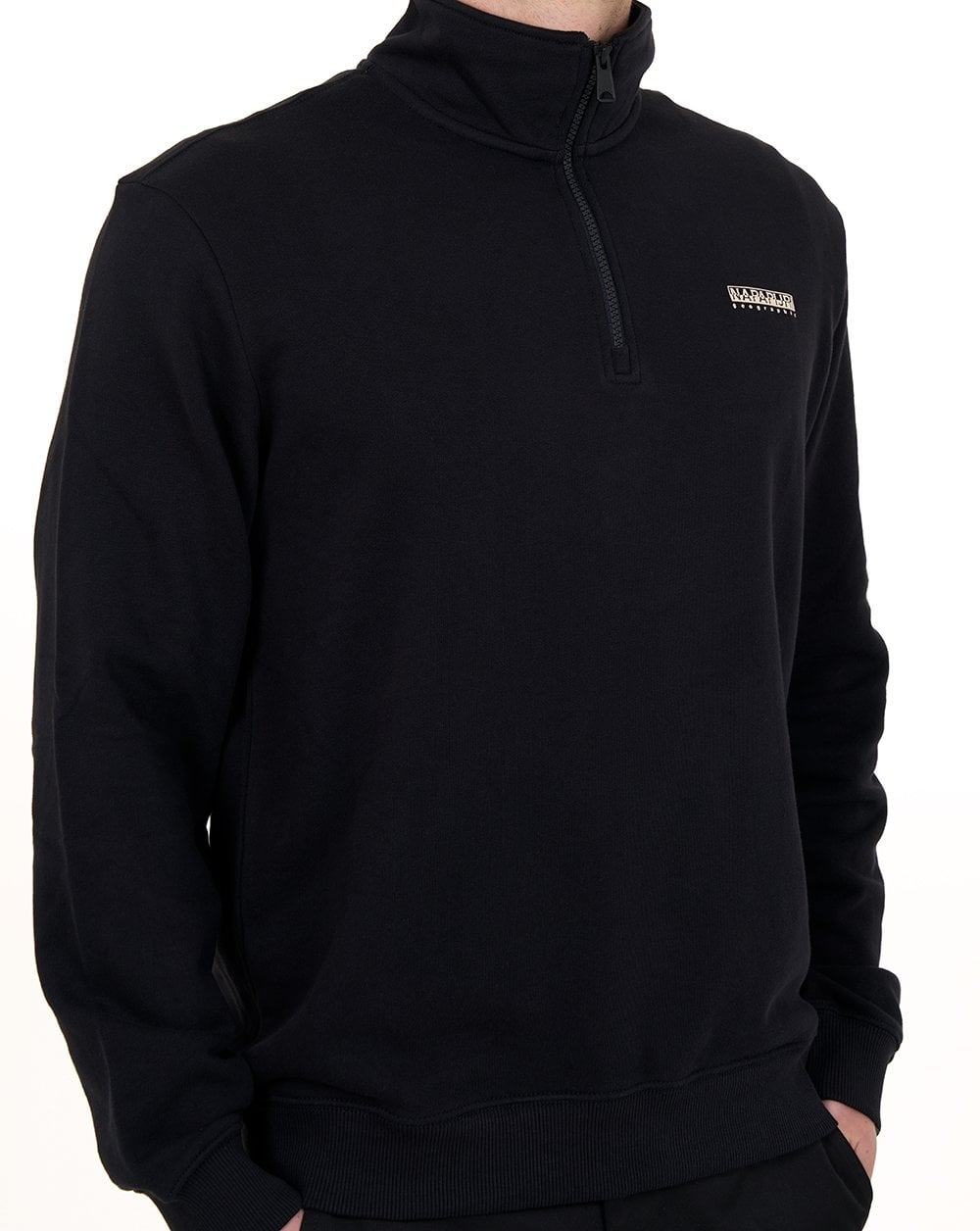 Napapijri Small Box Half Zip Sweatshirt Schwarz