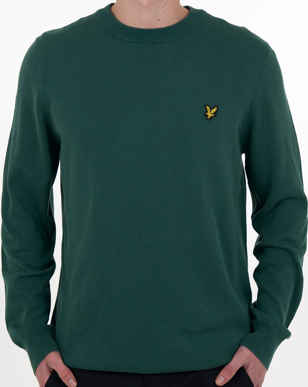 Lyle & Scott Baumwollpullover mit Rundhalsausschnitt, Everglades
