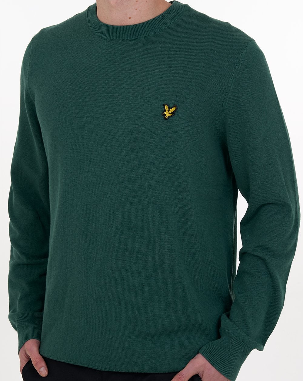 Lyle & Scott Baumwollpullover mit Rundhalsausschnitt, Everglades