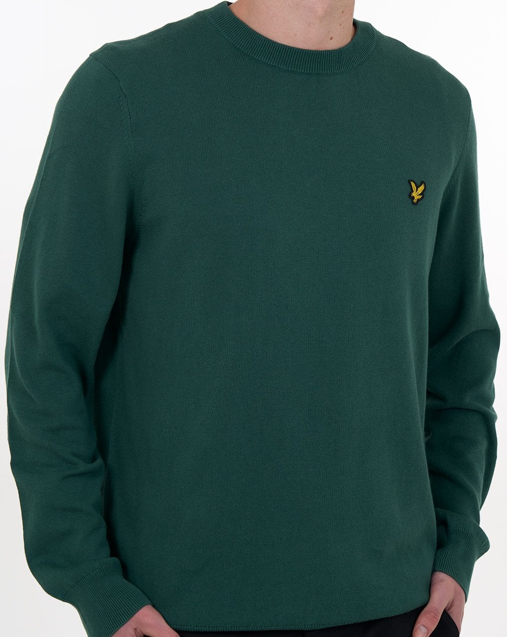 Lyle & Scott Baumwollpullover mit Rundhalsausschnitt, Everglades