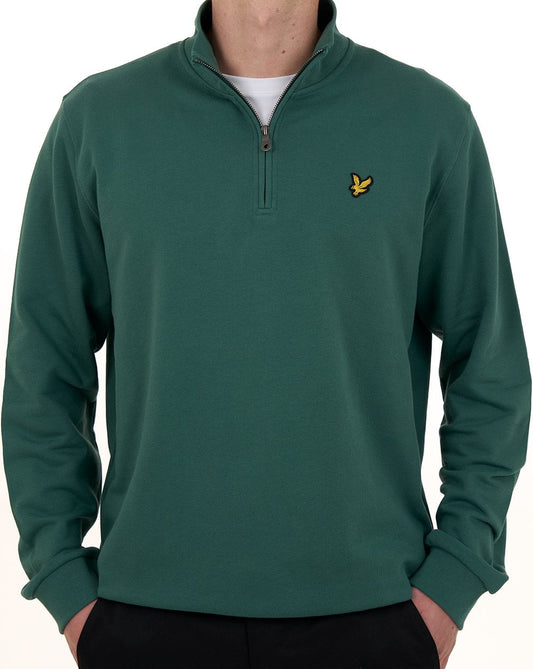 Lyle And Scott Lyle & Scott 1/4 Zip Sweatshirt Everglade