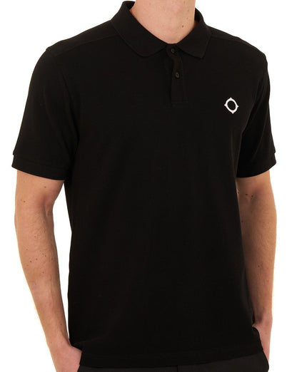 MA.STRUM Piqué-Polo Jet Black