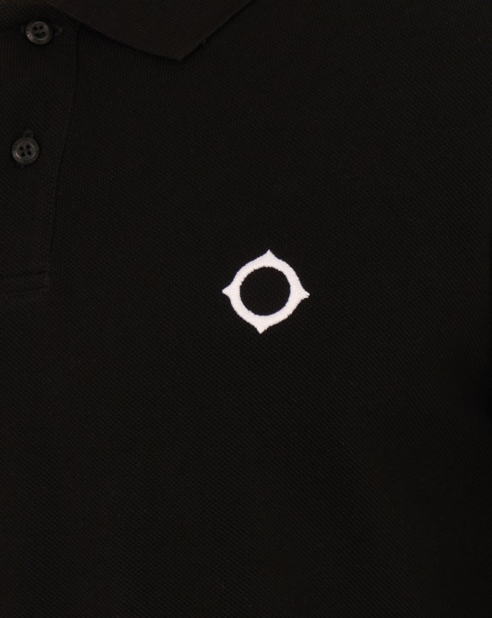 MA.STRUM Piqué-Polo Jet Black