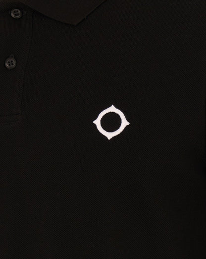 MA.STRUM Piqué-Polo Jet Black
