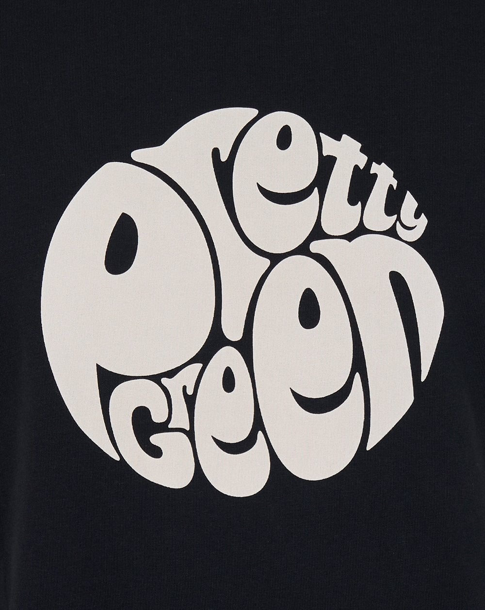 Pretty Green Gillespie Logo T-Shirt Schwarz/Grau