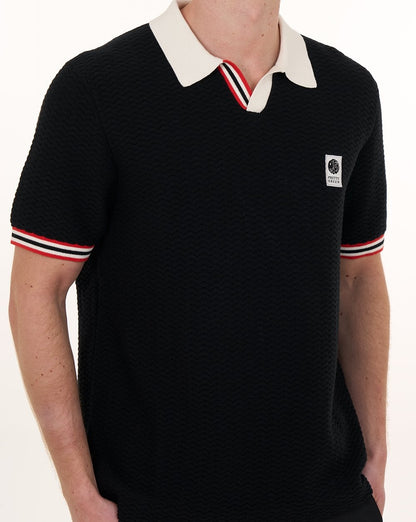 Pretty Green Stratosphere Strickpolo Schwarz