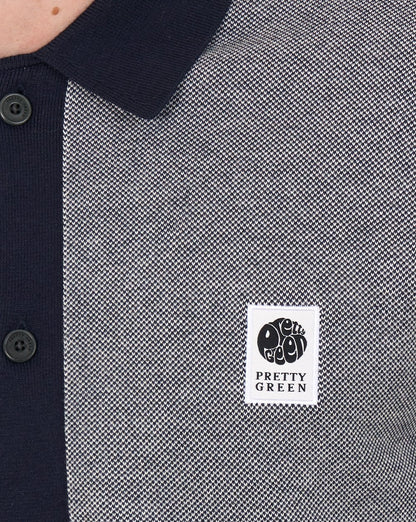 Hübsches grünes Roxy-Strickshirt mit kurzen Ärmeln, Grau/Marineblau