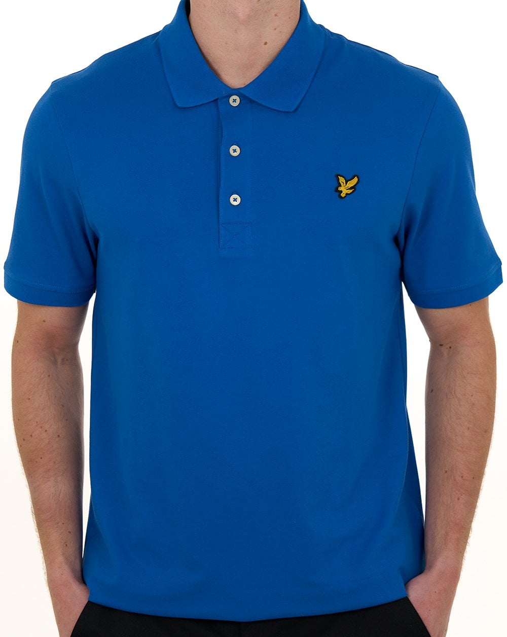 Lyle & Scott Poloshirt, schlicht, hellblau