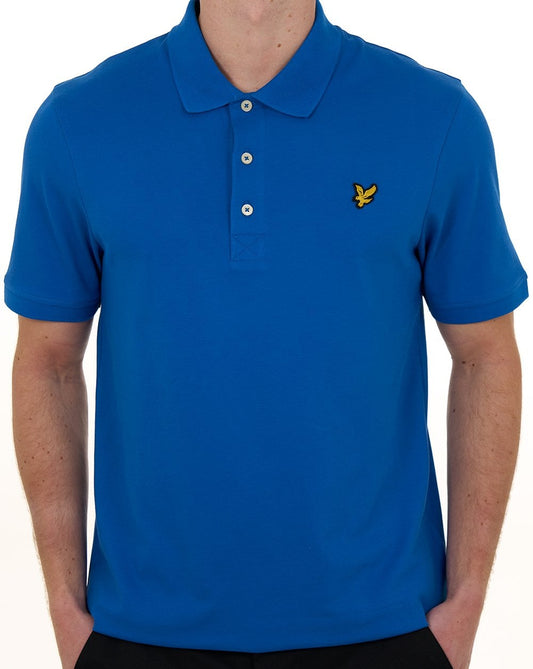 Lyle & Scott Poloshirt, schlicht, hellblau