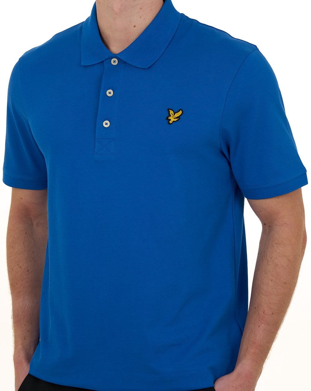 Lyle & Scott Poloshirt, schlicht, hellblau