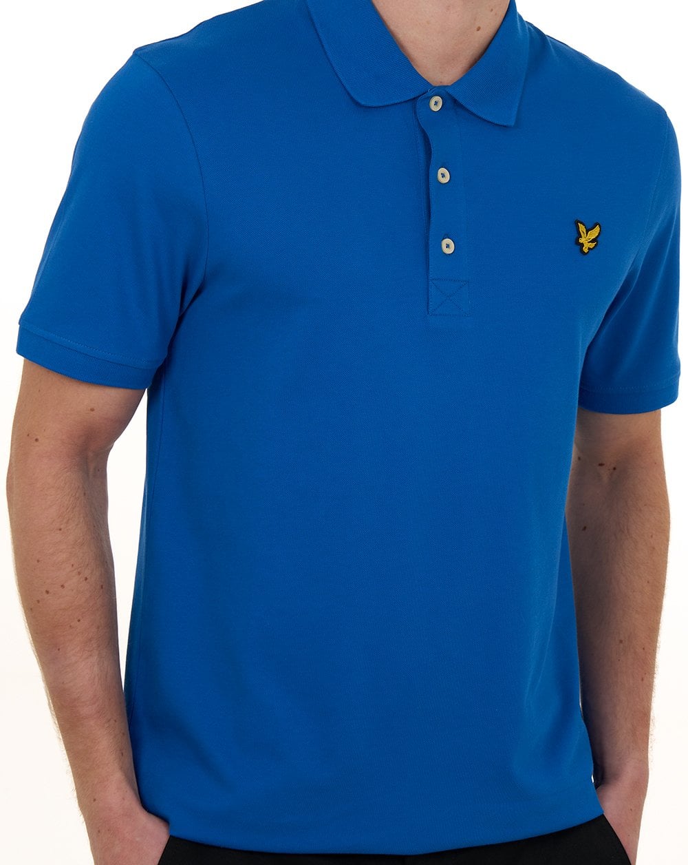 Lyle & Scott Poloshirt, schlicht, hellblau