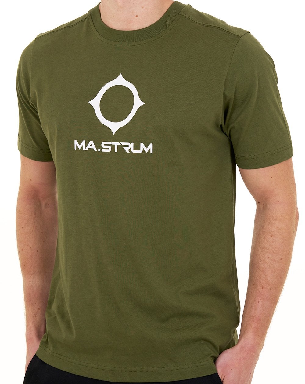 MA.STRUM Beam Logo T-Shirt Bronze Grün