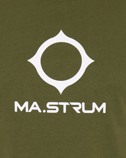 MA.STRUM Beam Logo T-Shirt Bronze Grün