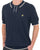 Lyle & Scott Tipped Pique Knitted Polo Dark Navy