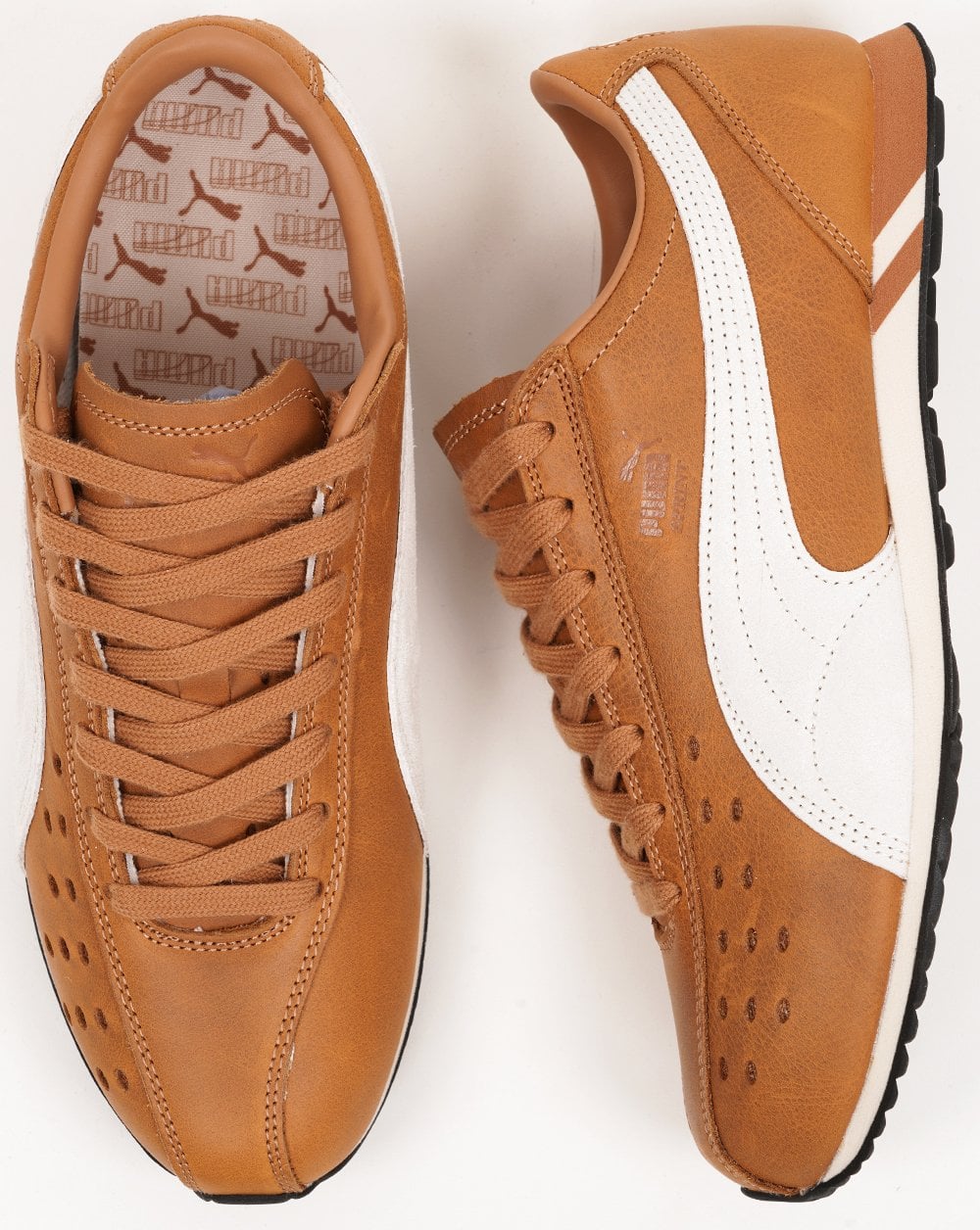 Puma Sprint Premium Sneaker, hellbraun