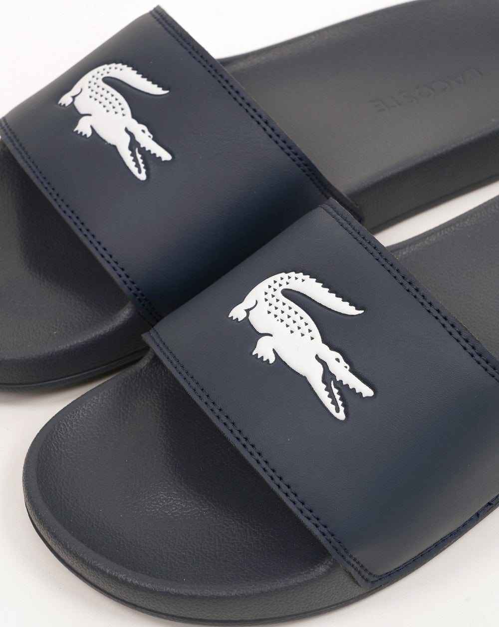 Lacoste Croc Serve Slides 0.0 Marineblau/Weiß