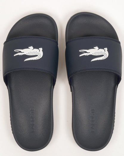 Lacoste Croc Serve Slides 0.0 Marineblau/Weiß
