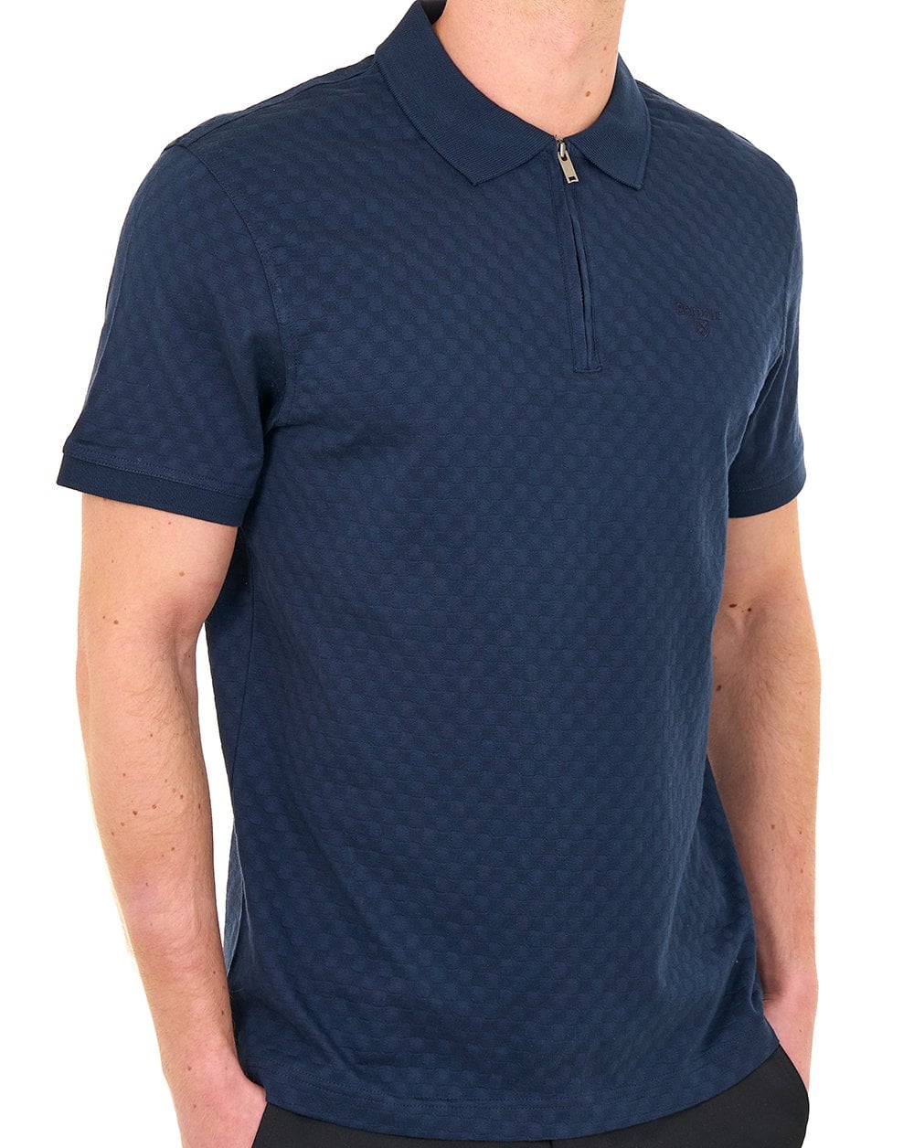 Barbour Hockham Tailored Polo Navy