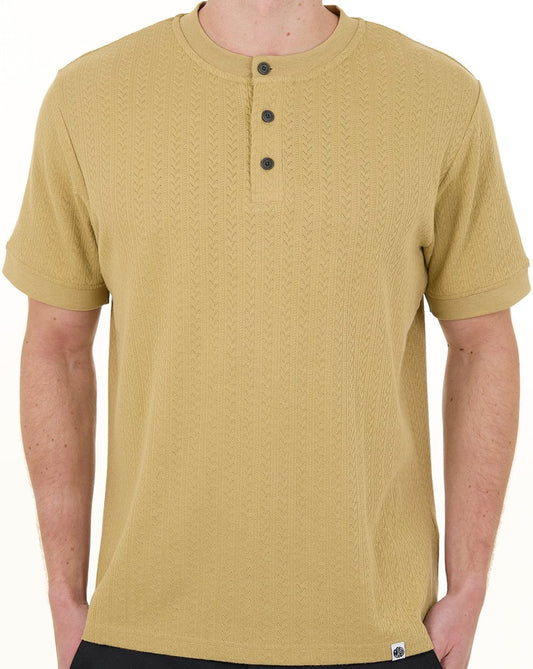 Hübsches grünes Zephlyn-Textur-Opa-T-Shirt, taupe