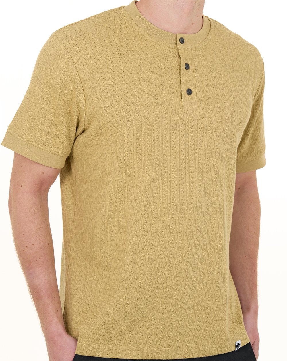 Hübsches grünes Zephlyn-Textur-Opa-T-Shirt, taupe