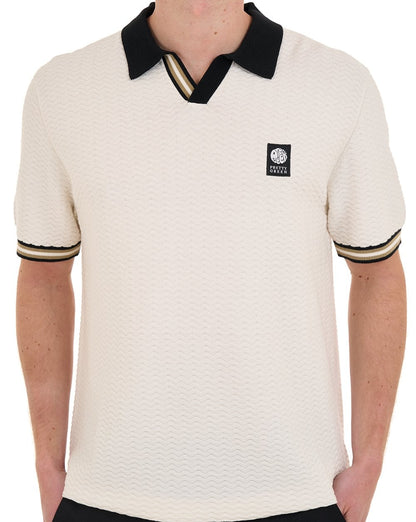 Pretty Green Stratosphere Strickpolo Weiß