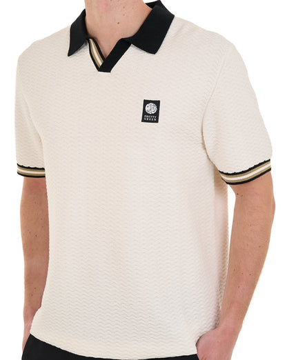Pretty Green Stratosphere Strickpolo Weiß