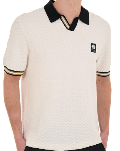 Pretty Green Stratosphere Strickpolo Weiß