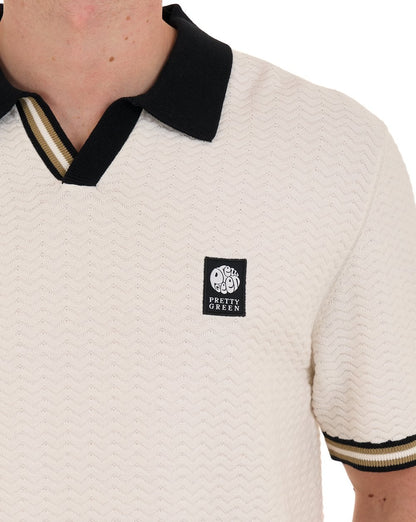 Pretty Green Stratosphere Strickpolo Weiß