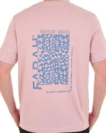 Farah Dante Grafik-T-Shirt, Dunkelrosa