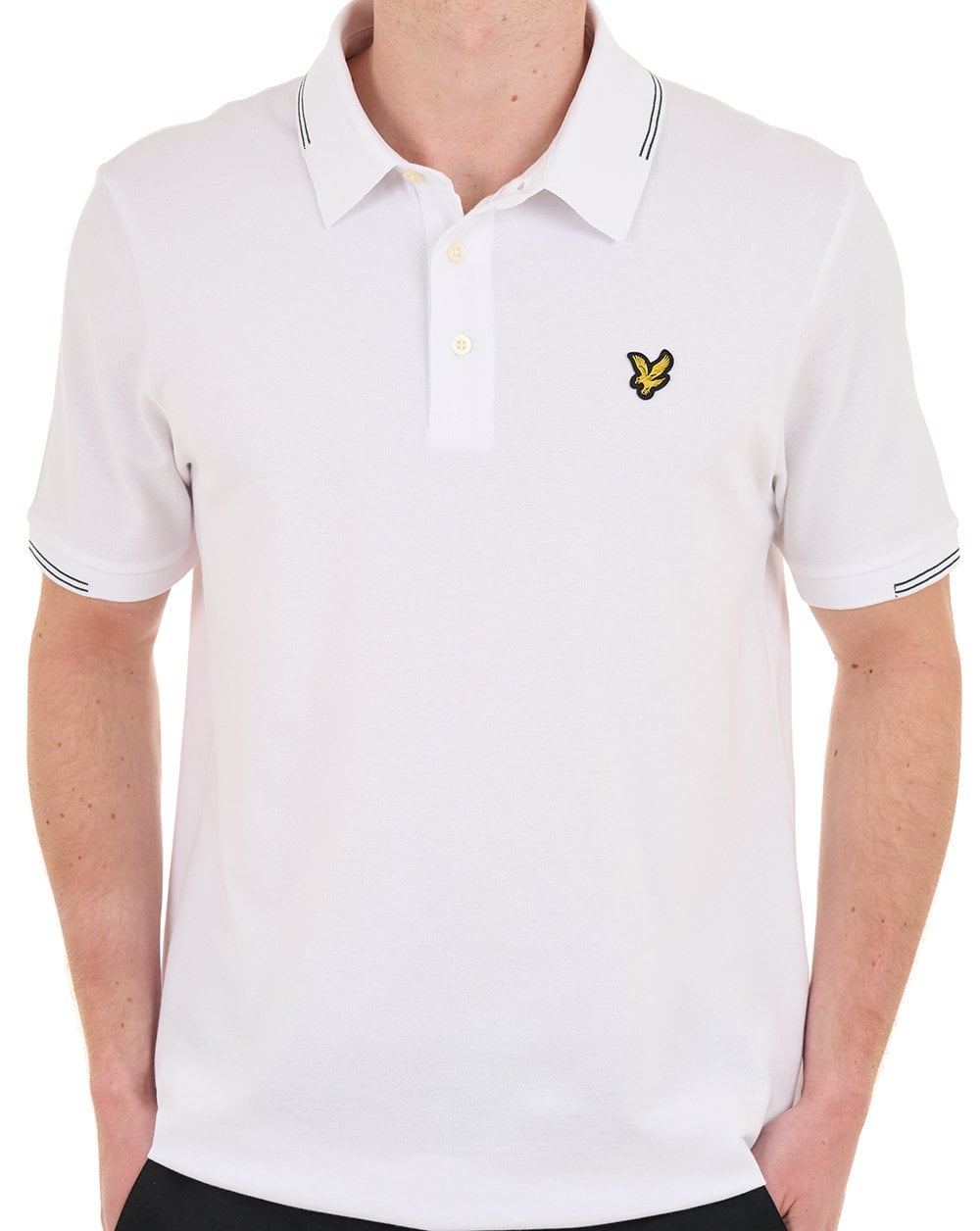 Lyle & Scott Fine Tipped Polo Shirt White