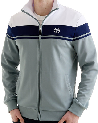 Sergio Tacchini Masters Trainingsjacke Weiß Blau-Grau