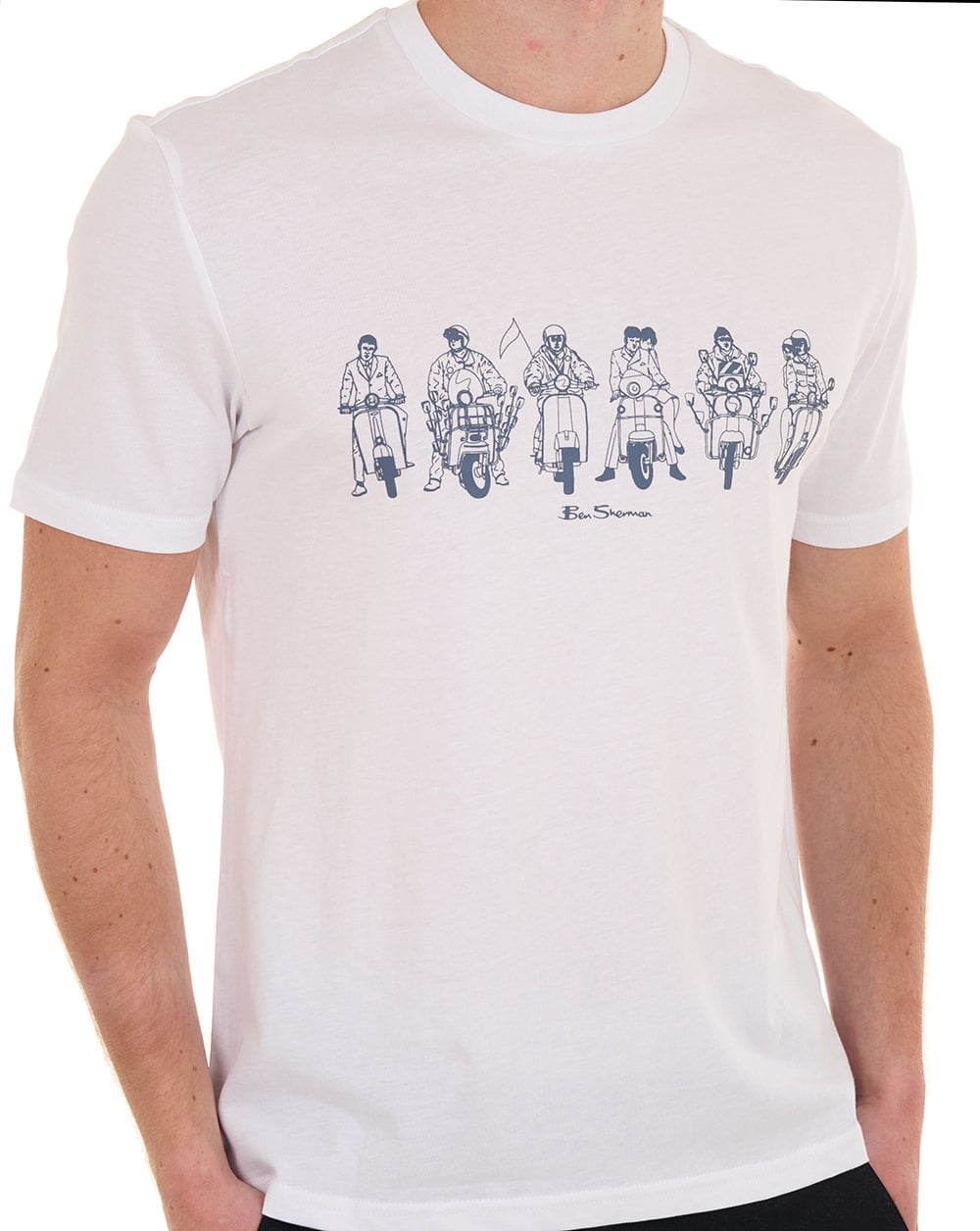 Ben Sherman The Start Line T-Shirt Weiß