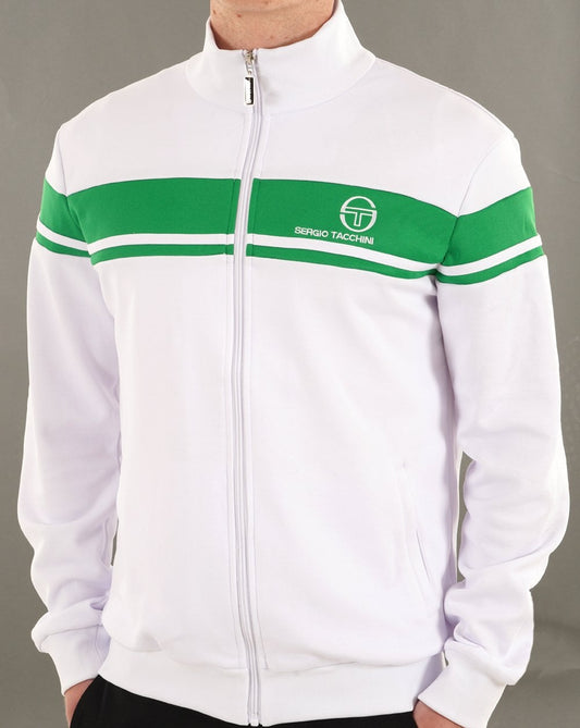 Sergio Tacchini Masters Track Top Weiß / Farngrün