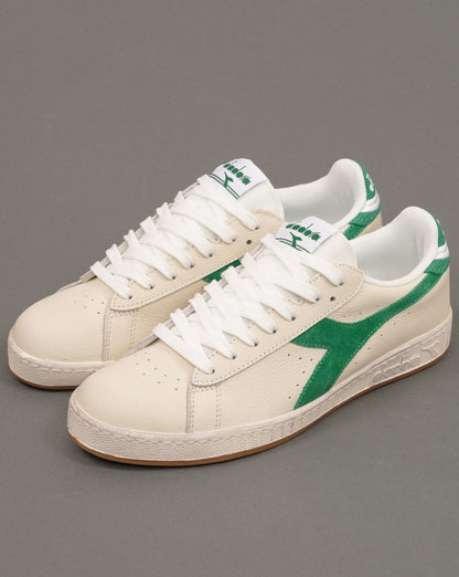 Diadora Game Low Waxed Jersey Sneaker Off White / Grün