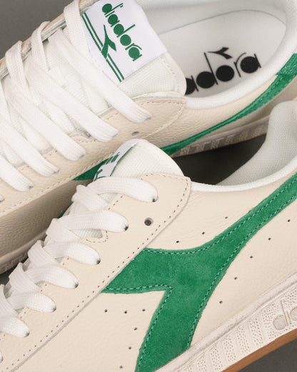 Diadora Game Low Waxed Jersey Sneaker Off White / Grün