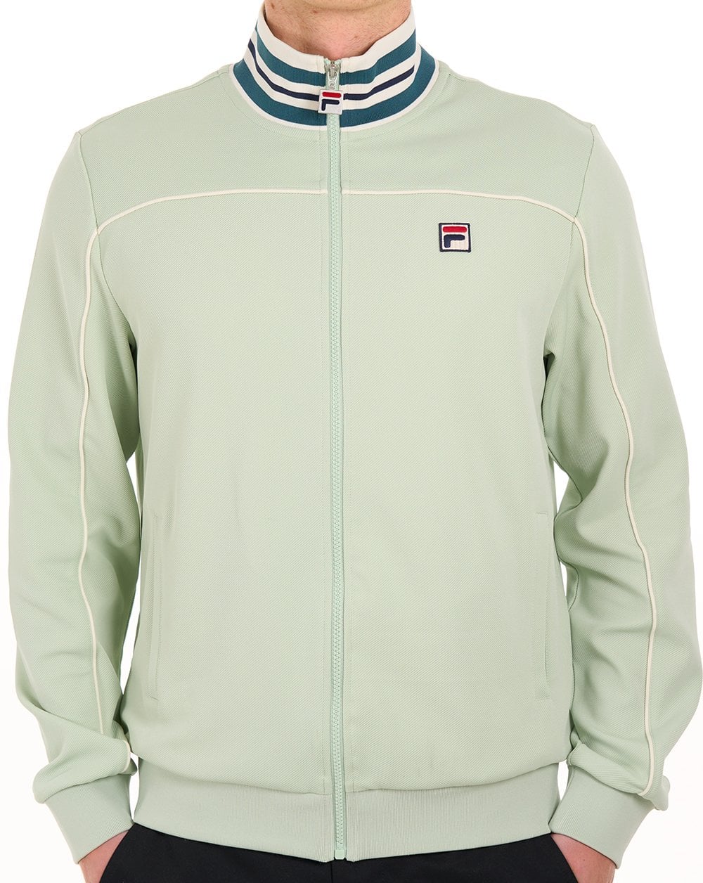 Fila Vintage Federico Trainingsjacke, Hellgrün