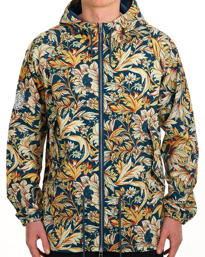 Hübsche grüne Bostall-Jacke mit Print, Marineblau