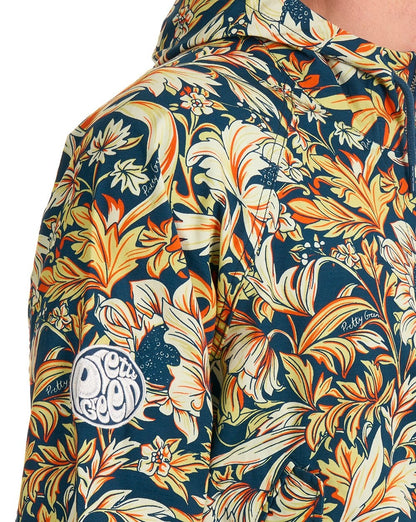 Hübsche grüne Bostall-Jacke mit Print, Marineblau