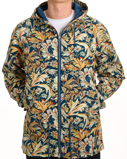Hübsche grüne Bostall-Jacke mit Print, Marineblau