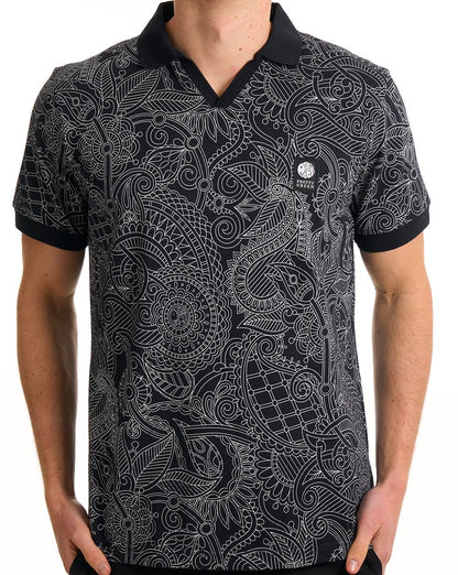 Pretty Green Resonance Linear Polo Schwarz