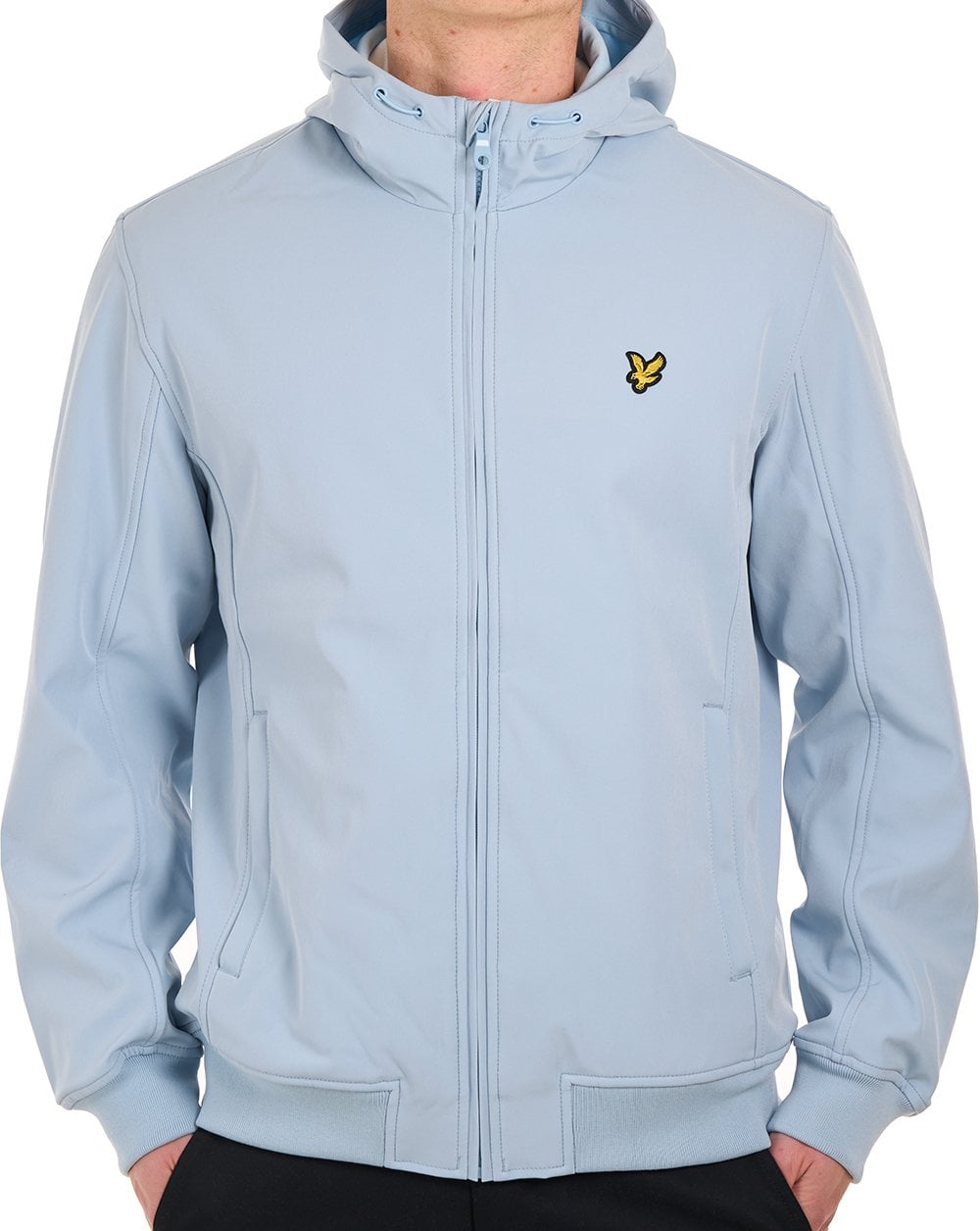 Lyle & Scott Softshelljacke mit Mesh-Rücken, Opalblau
