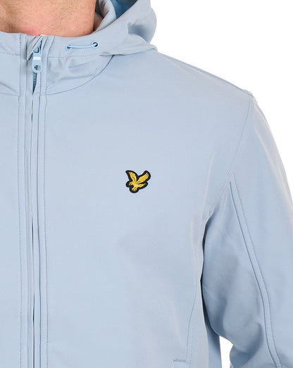 Lyle & Scott Softshelljacke mit Mesh-Rücken, Opalblau