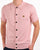 Gabicci Vintage Full Button Knit Polo Candy Pink