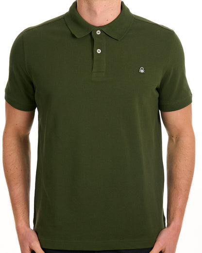 Benetton Poloshirt Dunkelgrün